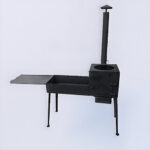 мангал с печью под казан