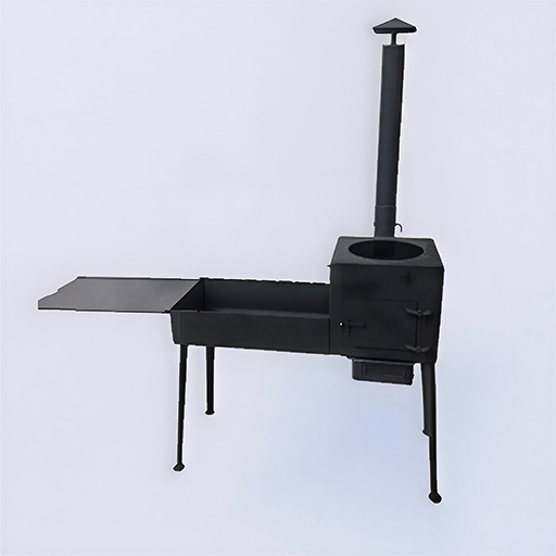 мангал с печью под казан