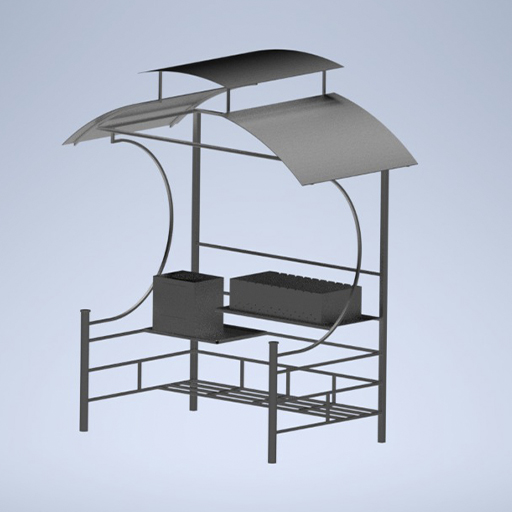 беседка с мангалом