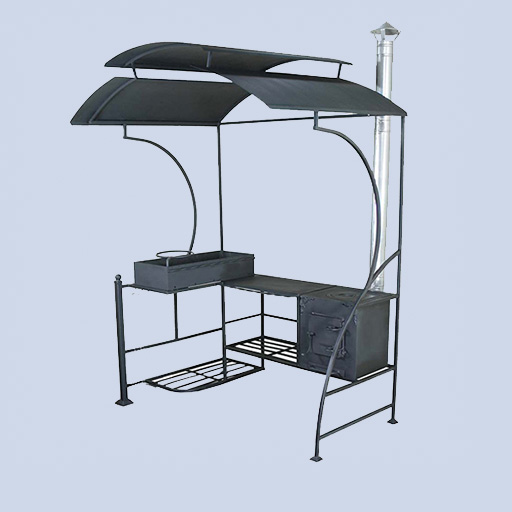 беседка с мангалом