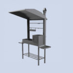 беседка с мангалом