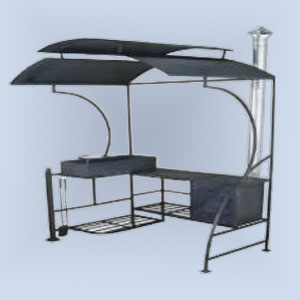 мангал с беседкой
